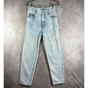 Vintage Hot & The Gang Jeans Womens 9 Acid Wash High Waist Mom Tapered USA 90s